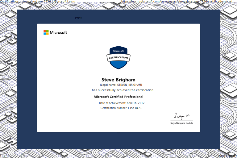 Microsoft Certification